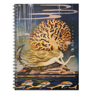 Caderno Espiral Andersen: Desenho pequeno da sereia