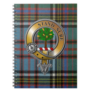 Caderno Espiral Anderson Tartan e Crachá
