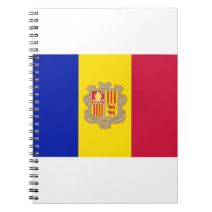 Caderno Espiral Andorra Flag
