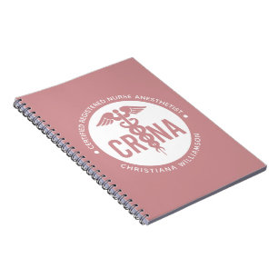 Caderno Espiral Anestesista de Enfermeira Registrada Certificada C