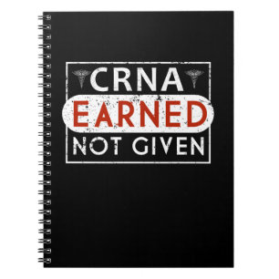 Caderno Espiral Anesthesiologist registrado CRNA do Anesthetist