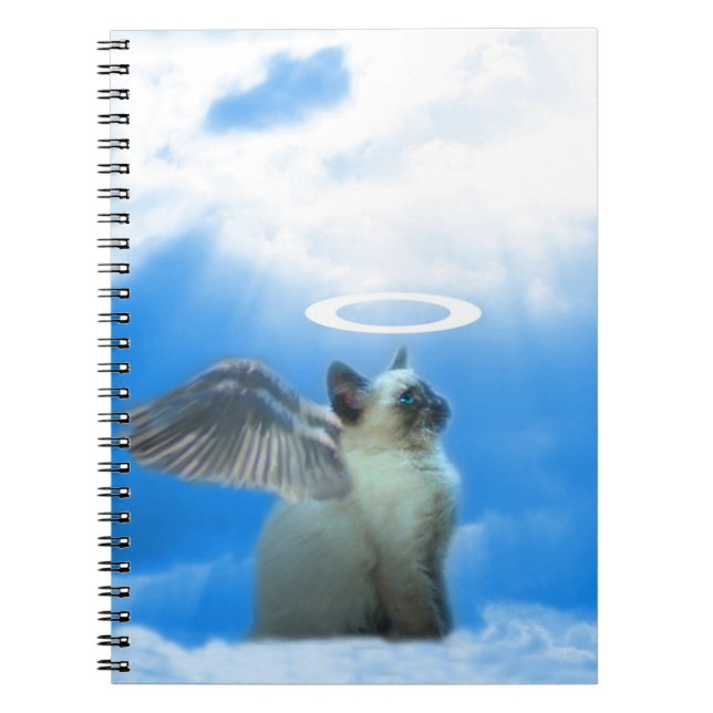 Caderno Espiral Angel Kitty Cat Siamese Kitten (Frente)