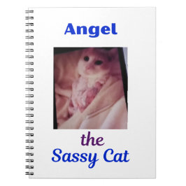Caderno Espiral Angel the Sassy Cat Note Book