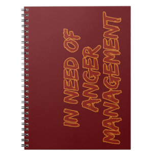 Caderno Espiral Anger Management - notebook personalizado
