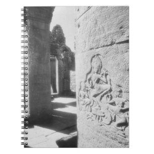 Caderno Espiral Ângkor Camboja, Escultura Apsara O Bayon 2