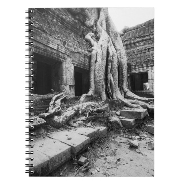 Caderno Espiral Angkor Camboja, Ta Prohm Tree (Frente)