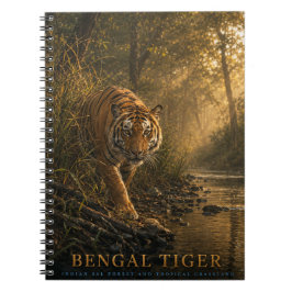 Caderno Espiral Animais da Floresta Sal do Tigre de Bengala