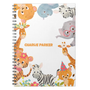 Caderno Espiral Animais da Selva