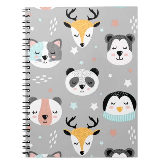 Caderno Espiral Animais de inverno (Frente)