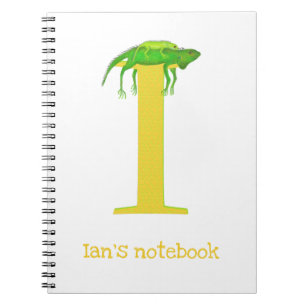 Caderno Espiral Animal ABC I é para notebook iguana