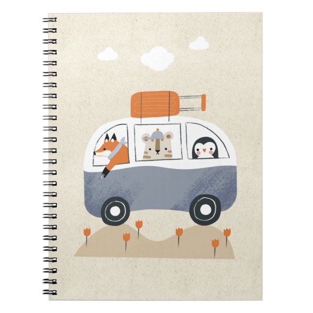Caderno Espiral Animal bus (Frente)