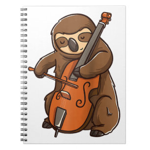 Caderno Espiral animal de orquestra de violoncelos
