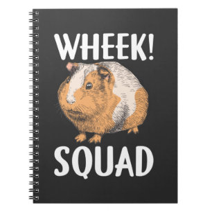 Caderno Espiral Animal de Roda Engraçada do Esquadrão de Porcos