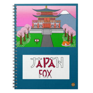 Caderno Espiral Animals the World Japan Fox Notebook
