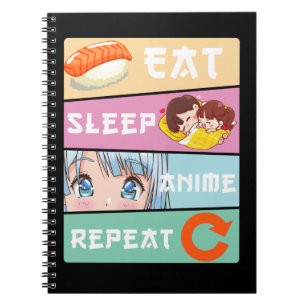 Caderno Espiral Anime bonitinho assistindo moça japonesa animaç
