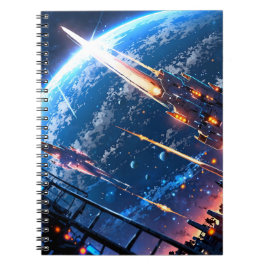 Caderno Espiral Anime space art