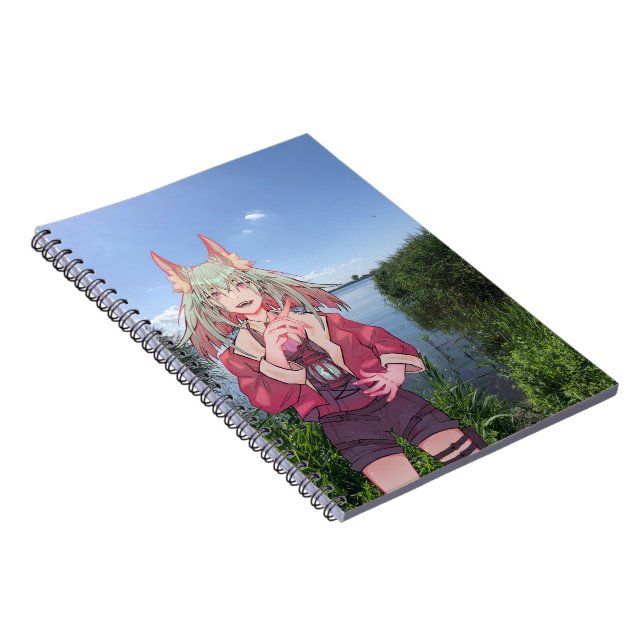 Caderno Espiral anime, VTuber, V Tuber, lake (Lado Direito)