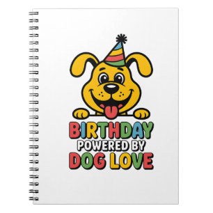 Caderno Espiral Aniversário com o Poder do Amor Canino