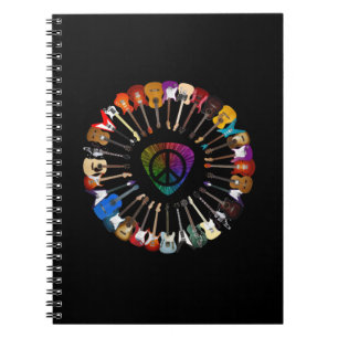 Caderno Espiral Aniversário da Variedade de Violão Guitarrista