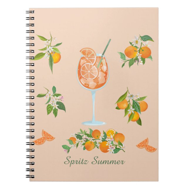 Caderno Espiral Aniversário de Verão Spritz (Frente)