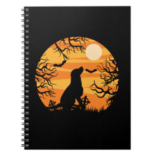 Caderno Espiral Aniversário do Solitário de Halloween