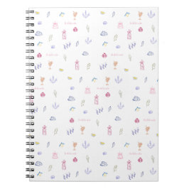 Caderno Espiral Aniversário Minimalista Italiano Fofo