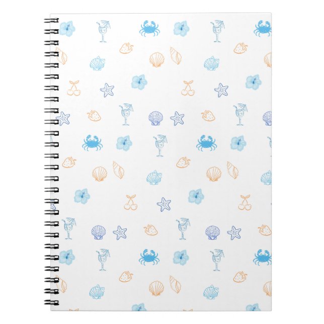 Caderno Espiral Aniversário no Clube de Praia (Frente)