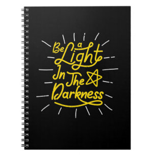 Caderno Espiral Aniversário Presente Seja Luz Na Escuridão