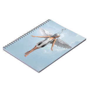 Caderno Espiral Anjo Branco