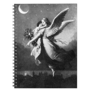 Caderno Espiral Anjo-da-guarda na noite