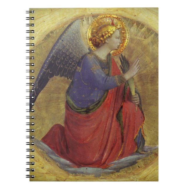 Caderno Espiral Anjo de Anunciação de Fra Angélico (Frente)