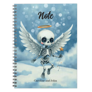 Caderno Espiral Anjo Esqueleto – O Lado Doce da Vida Após a Morte.