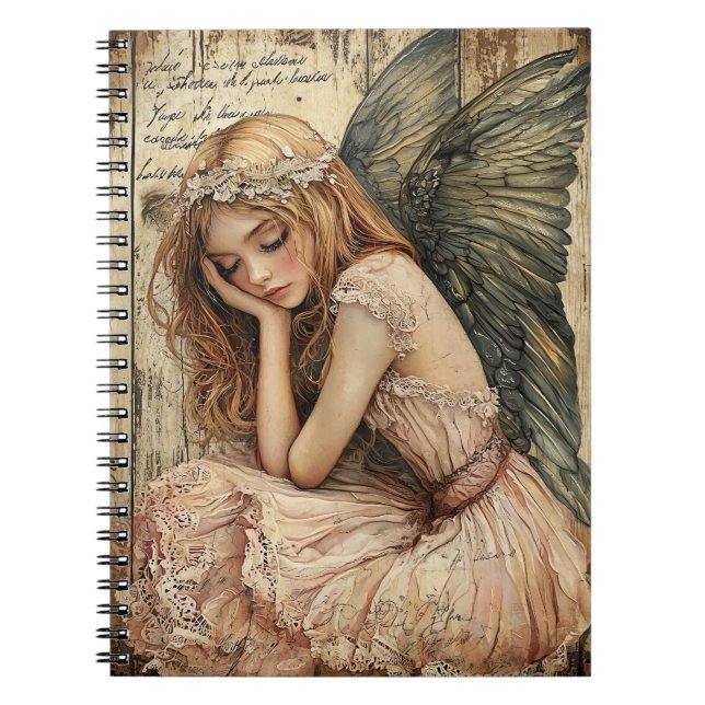 Caderno Espiral Anjo Fofo (Frente)