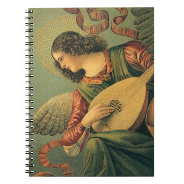 Caderno Espiral Anjo Músico, Melozzo da Forli, Arte da Renascença (Frente)