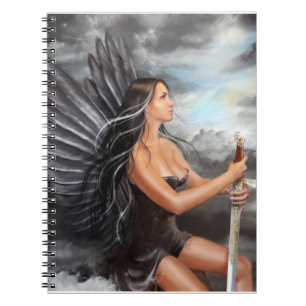 Caderno Espiral Anjo preto do notebook