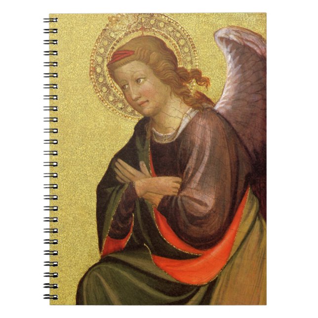 Caderno Espiral Anjo Renascentista por Mestre do Bambino Vispo (Frente)