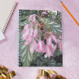 Caderno Espiral Anjo Rosa Wing Begonia Floral