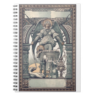 Caderno Espiral Anjos da guarda com menino Jesus