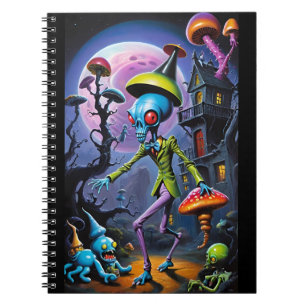 Caderno Espiral Ankle Biter em Shroom Town Fantasy