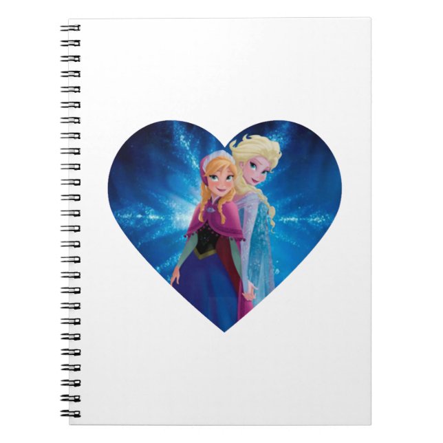 Caderno Espiral Anna e Elsa Frozen (Frente)