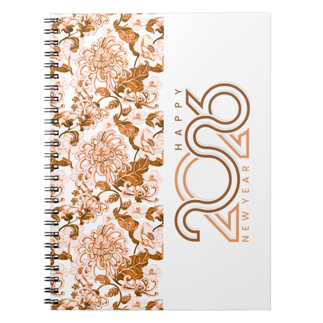 Caderno Espiral Ano Novo Açafrão (Frente)