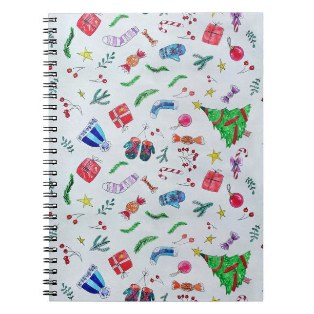 Caderno Espiral Ano Novo de Natal (Frente)