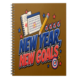 Caderno Espiral Ano novo, novas metas