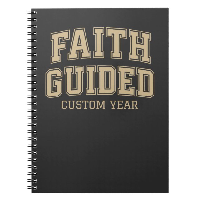 Caderno Espiral Ano Personalizado Faith Guiado (Frente)