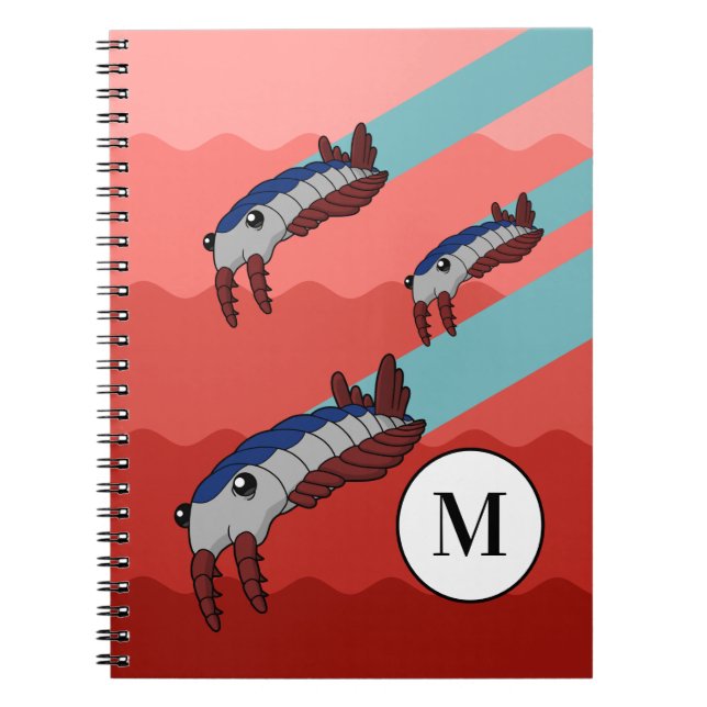 Caderno Espiral Anomalocardiograma - Animal pré-histórico (Frente)