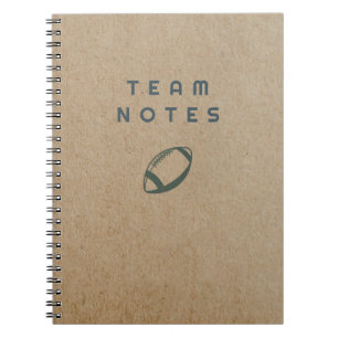 Caderno Espiral Anotações de Equipe - Futebol Americano