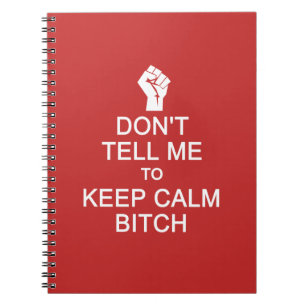 Caderno Espiral Anti - Mantenha Calmo notebook personalizado