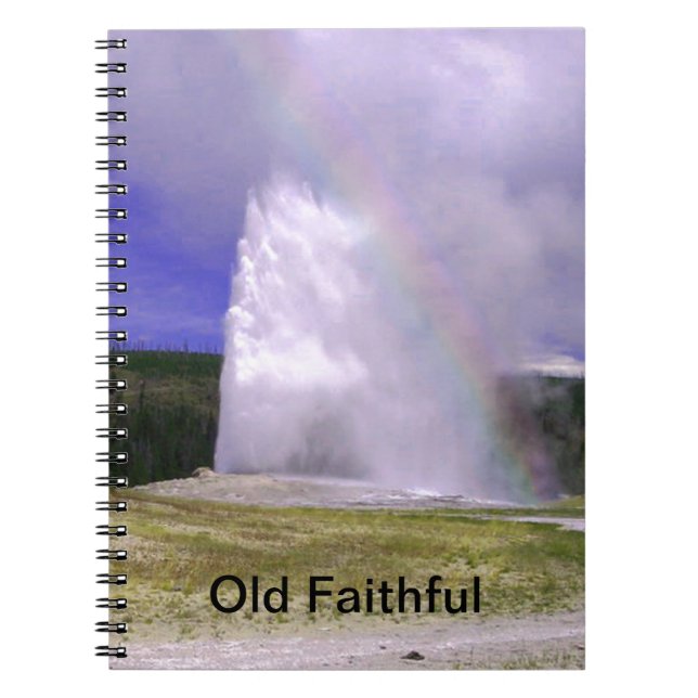 Caderno Espiral Antiga fé no Parque Nacional de Yellowstone (Frente)