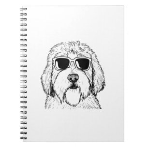 Caderno Espiral Antigo Cão-de-Ovelha Inglês Desenho Arte Desenho