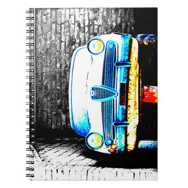 Caderno Espiral Antigo carro (Frente)